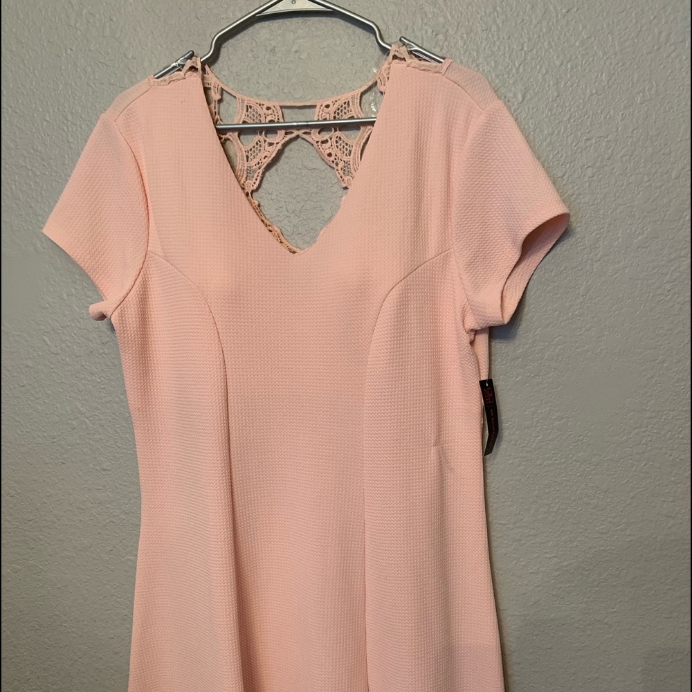 Pink skater dress